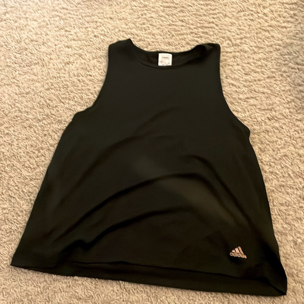 Adidas women’s black tank top size large